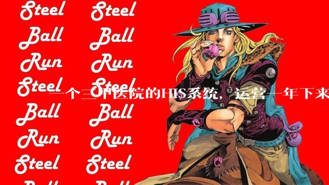 一个三甲医院的HIS系统，运营一年下来，他的数据库能有多大？